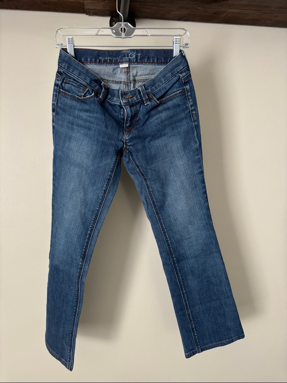 LOFT Bootcut Jeans in Medium Blue Wash 4 petite 4P